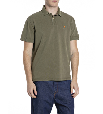 Replay para hombre. M3431A.000.22696M Polo casual verde (S), Algodón, Manga corta