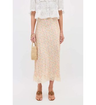 Para mujer. 020.06087.226.08039 Falda Matilde multicolor (XS), Beige, Casual, Sintético
