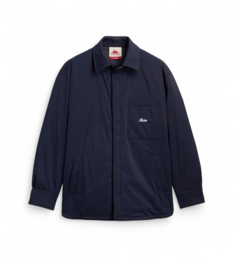 Robe di Kappa para hombre. 68126TW Camisa Maputo marino (S), Azul, Casual, Poliéster, Manga larga