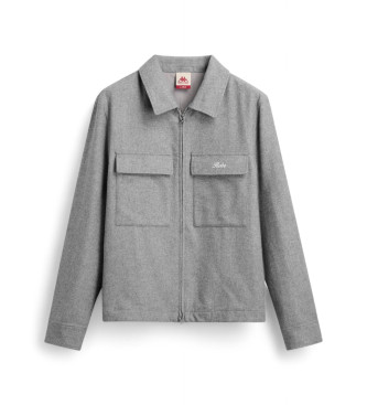 Robe di Kappa para hombre. 68126SW Chaqueta Bomako gris (S), Casual, Poliéster