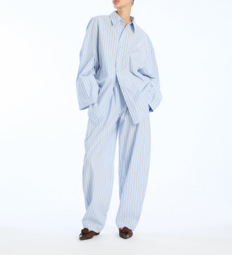 Rotate para mujer. 1153663082 Camisa Lilli azul (38), Casual, Manga larga, Algodón Orgánico, Sostenible