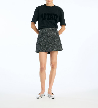 Rotate para mujer. 115326100 Camiseta Astra negro (XS), Casual, Manga corta, Algodón Orgánico, Sostenible