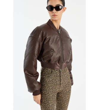 Rotate para mulher. 1146052910 Casaco Nina castanho (34), Marrom, Casual, Sustentável, Algodão Reciclado