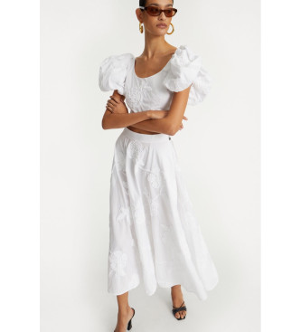 Rotatevoor vrouwen. 114557400 Rok Berty wit (34), Casual, Biologisch katoen, Duurzaam