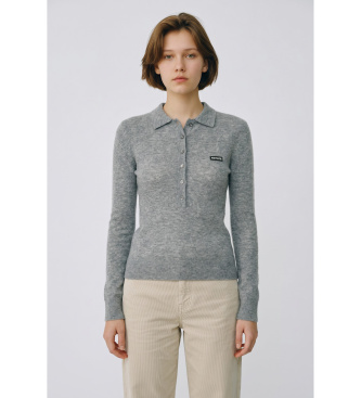 Rotate för kvinnor. 1161811093 Polo Stini grå (XS), Casual, Ull, Lång ärm