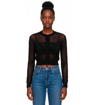 Rotate para mujer. 113707100 Cárdigan Sheer negro (38), Casual, Viscosa, Manga larga