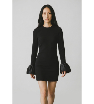 Rotate för kvinnor. 116160100 Rositana klänning svart (36), Casual, Parti, Lång ärm, Återvunnen polyester