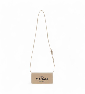 RUE MADAM PARIS para mulher. 1278 Mala Icon Case cinzenta (OSFA), Casual, Poliuretano, Taupe