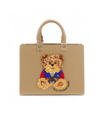 RUE MADAM PARIS para mulher. 1502 Marvin Mini Tote taupe (OSFA), Casual, Poliuretano