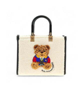 RUE MADAM PARIS para mulher. 1497 Marvin Mini Tote Winter branco, preto (OSFA), Casual, Poliuretano