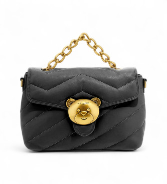 RUE MADAM PARIS para mujer. 1490 Bolso Puffy Shoulder Xl negro (OSFA), Casual, Poliuretano
