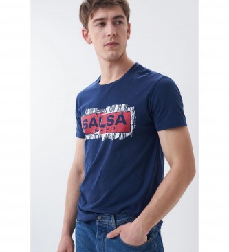 Salsa para hombre. Camiseta Logo Slim marino Salsa