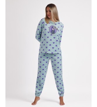 Santoro para mulher. Pijama Corel Manga comprida Just in Case azul