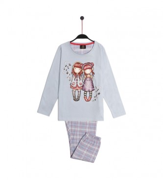 Santoro para criança. O pijama Duet cinzento Santoro