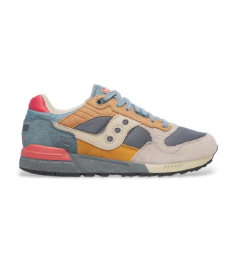 Saucony para hombre. S70944-2 Zapatillas de Piel Shadow 5000 gris (40), Azul, Plano, Cordones, Casual