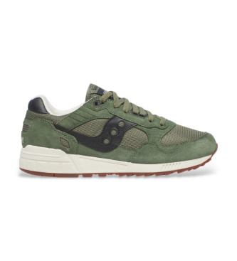 Saucony para hombre. S70665-69 Zapatillas de Piel Shadow 5000 verde (43), Plano, Cordones, Casual