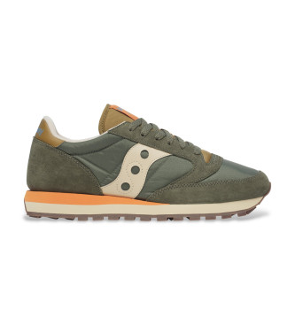 Saucony para hombre. S2044-729 Zapatillas Jazz Original verde (43), Plano, Cordones, Casual