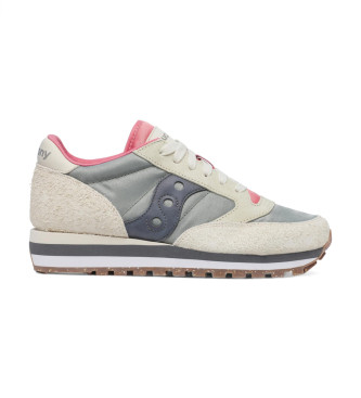 Zapatillas Jazz Triple gris (37), 1 a 3cm, Cordones, Casual, Saucony outlet 2024.