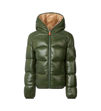 Save The Duck para niño. J31280B-LOVE21 Abrigo Artie verde (10años= 140cm), Casual, Sostenible, Nylon reciclado, moda infantil