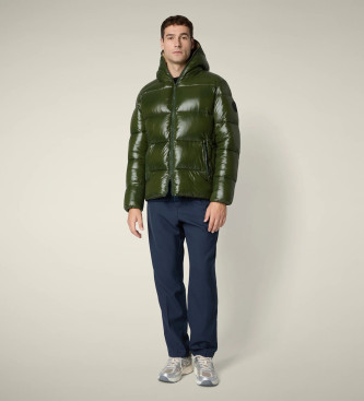 Save The Duck para hombre. D31280M-LOVE21 Abrigo Edgard verde (XL), Casual, Sostenible, Nylon reciclado