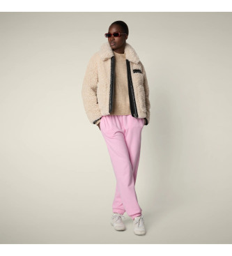 Save The Duck para mujer. D32515W-CURL21 Abrigo Hester beige (M), Casual, Poliéster Reciclado, Sostenible