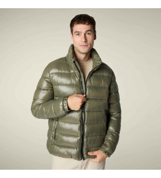 Save The Duck para hombre. D31653M-LOVE21 Abrigo plumífero Florian verde (L), Casual, Nylon
