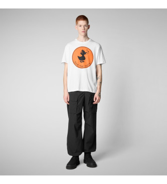 Save The Duck para hombre. DT0825M-BESY20 Camiseta Stampa blanco (XXL), Casual, Algodón, Manga corta