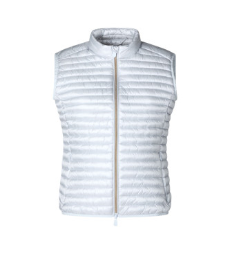 Save The Duck para mujer. D85310W-IRIS20 Chaleco Arabella gris (4 = XL), Casual, Nylon