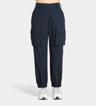 Save The Duck para mujer. DP1612W-RETY20 Pantalón Cargo Gosy marino (S), Casual, Sostenible, Nylon reciclado