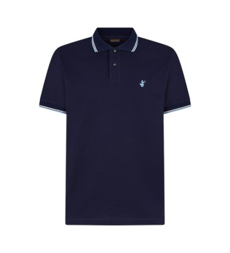 Polo Richard marino (S), Casual, Algodón, Manga corta