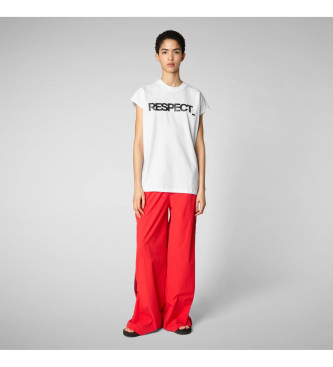 Save The Duck para mujer. DT2231W-BESY20 Camiseta Fiora blanco (S), Casual, Algodón, Manga corta