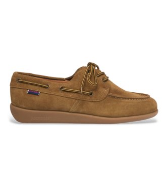Sebago para hombre. 781414W Gary Jobson Suede (41), Piel, Marrón, Plano, Ninguno, Casual