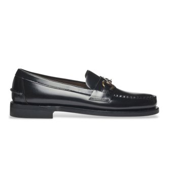 Sebago para hombre. 7001570 Mocasines de Piel Classic Joe negro (40), Plano, 1 a 3cm, Ninguno, Casual, Fiesta, Clásico