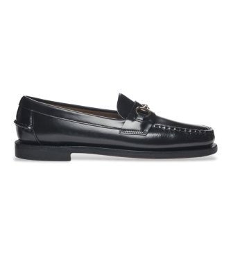 Sebago para mujer. 7001CD0 Mocasines de Piel Classic Joe negro (36), Plano, Ninguno, Casual, Fiesta, Clásico