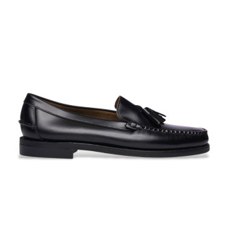 Sebago para hombre. 7001R20 Mocasines de Piel Clásicos Will negro (42), Plano, Ninguno, Casual, Fiesta