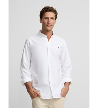 Silbon para hombre. 123591 Camisa sport oxford blanco (XL), Casual, Fiesta, Algodón, Clásico, Manga larga