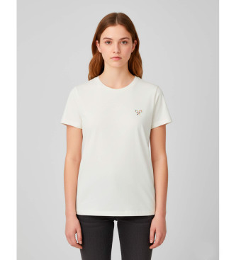 Silbon para mujer. 135184 Camiseta break the routine blancp (L), Blanco, Casual, Algodón, Manga corta
