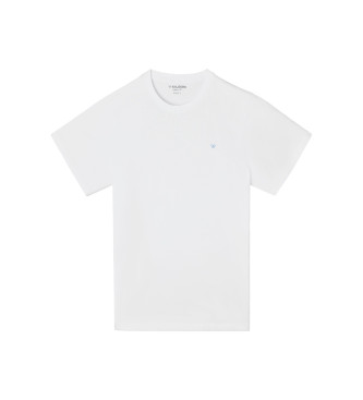 Silbon para homem. 130934 T-shirt branca com um círculo de diamantes (M), Branco, Casual, Algodão, Manga curta