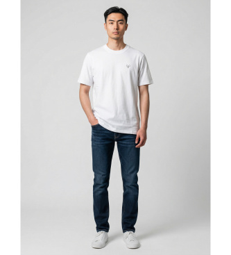 Silbon para hombre. S261040401067 Camiseta raquetas lettering blanca (L), Blanco, Casual, Algodón, Manga corta