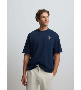 Silbon para hombre. 133723 Camiseta special fit fair play marino (XXL), Casual, Algodón, Manga corta