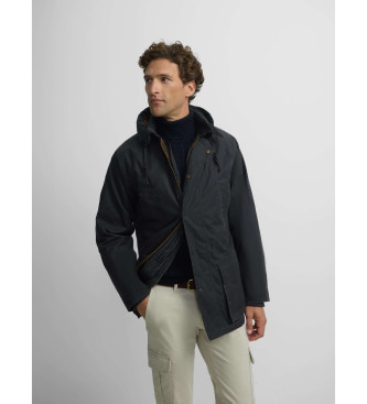 Silbon para hombre. 133673 Chaqueta clásica encerada marino (L), Casual, Algodón