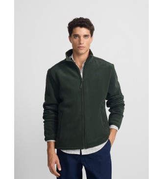 Silbon para hombre. 133704 Forro polar clasico verde (S), Casual, Poliéster