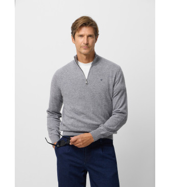 Silbon para hombre. 134233 Jersey media cremallera gris (XXL), Casual, Poliéster