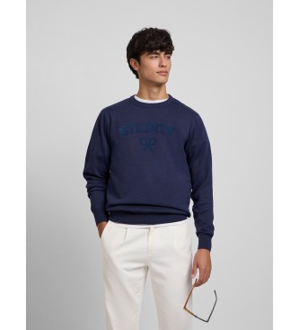 Silbon para hombre. 134250 Jersey raqueta media marino (S), Casual, Algodón