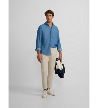 Silbon para hombre. 133618 Pantalón cargo beige (44), Casual, Algodón