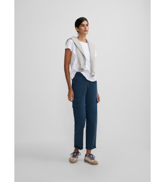 Silbon para mujer. 135142 Pantalón cargo marino (42), Casual, Algodón