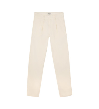 Silbon für Herren. 131285 Leinen-Chino-Sporthose beige (38), Lässig, Baumwolle