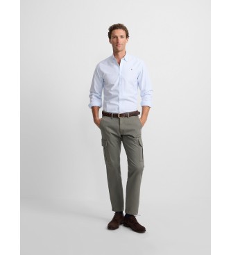 Silbon para hombre. 133621 Pantalón cargo casual verde (46), Algodón