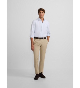 Silbonvoor mannen. 133611 Beige casual chino broek (38), Katoen