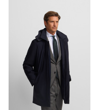 Silbon para hombre. 133670 Parka técnica tailoring marino (M), Casual, Poliamida